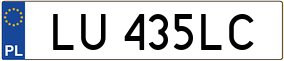 Trailer License Plate